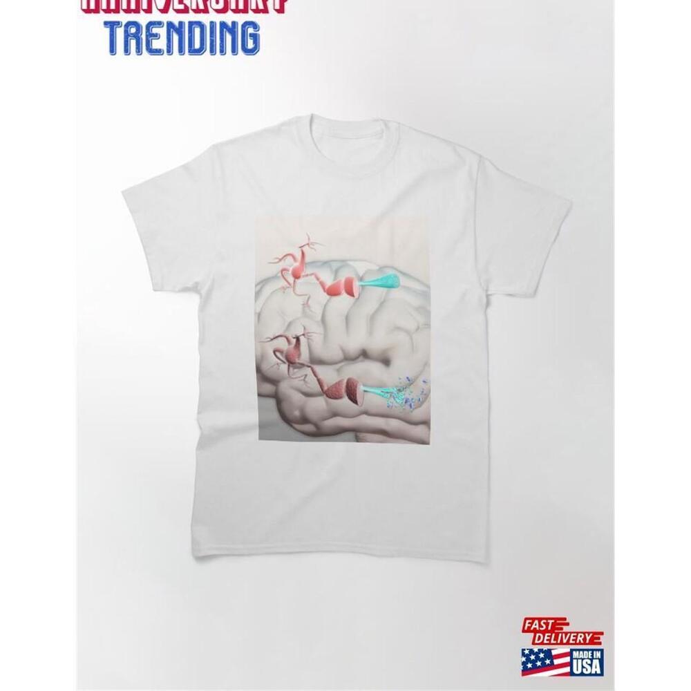 Healthy And Alzheimers Neurons C029 2305 Classic Tshirt Unisex